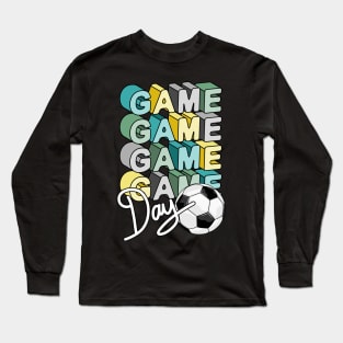 Soccer Game Day Artwork Long Sleeve T-Shirt